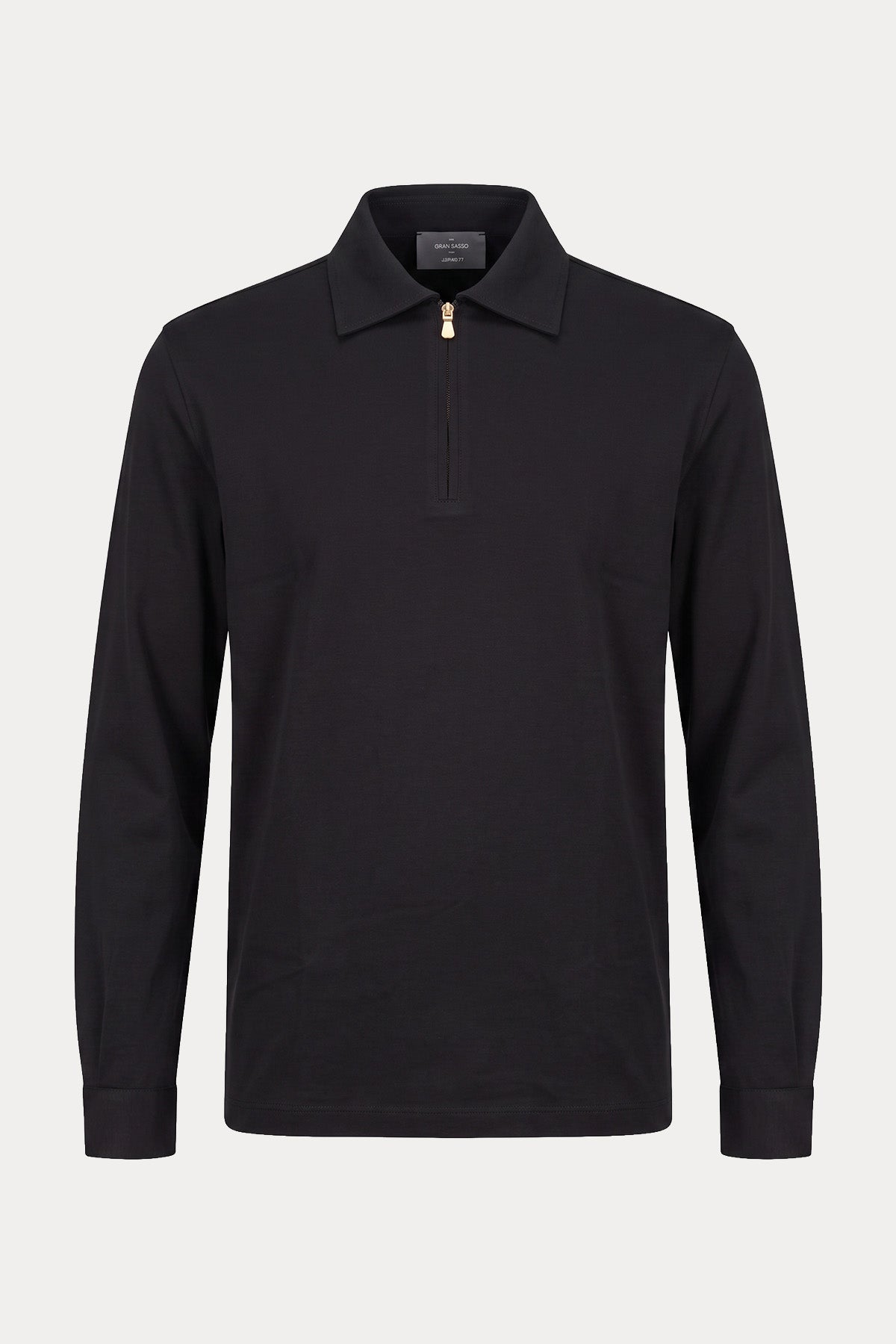 Gran Sasso Regular Fit Fermuarlı Polo Yaka Jarse T-shirt