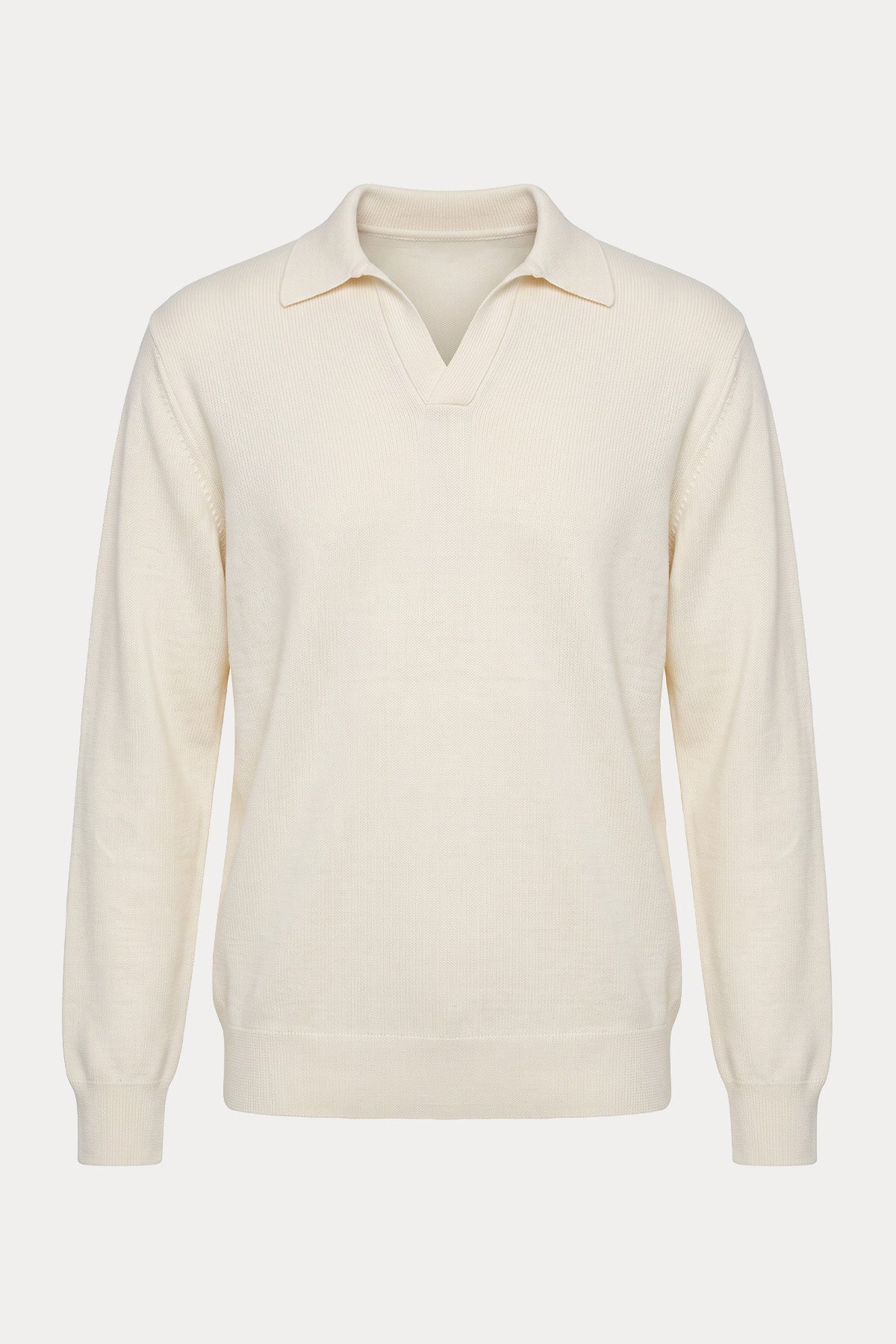 Gran Sasso Regular Fit Polo Yaka İnce Örgü Triko