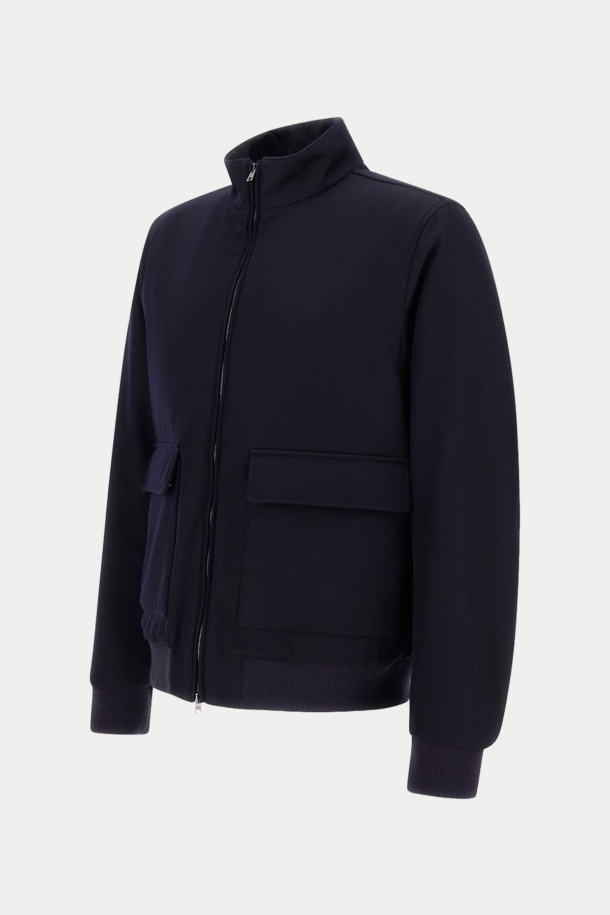 Herno Regular Fit Dik Yaka Yün Bomber Ceket