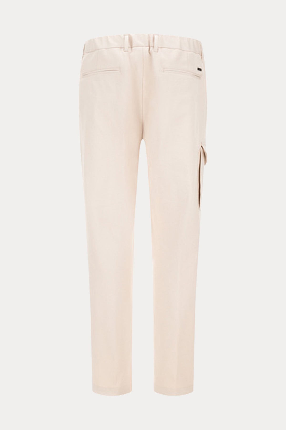 Herno Regular Fit Beli Lastikli Tek Pile Kargo Cepli Streç Pantolon
