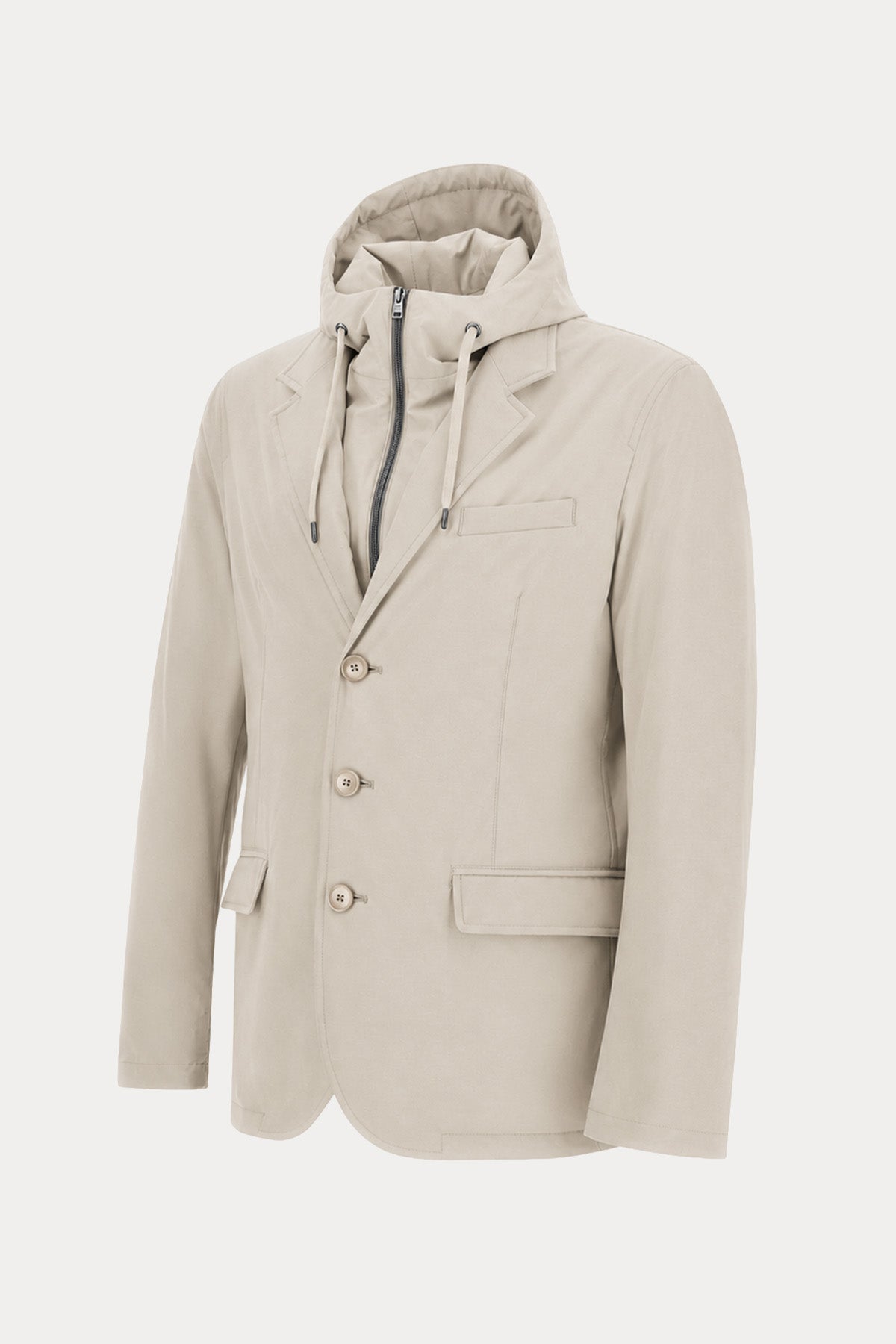 Herno Regular Fit Kapüşonlu Streç Puffer Blazer Mont Ceket
