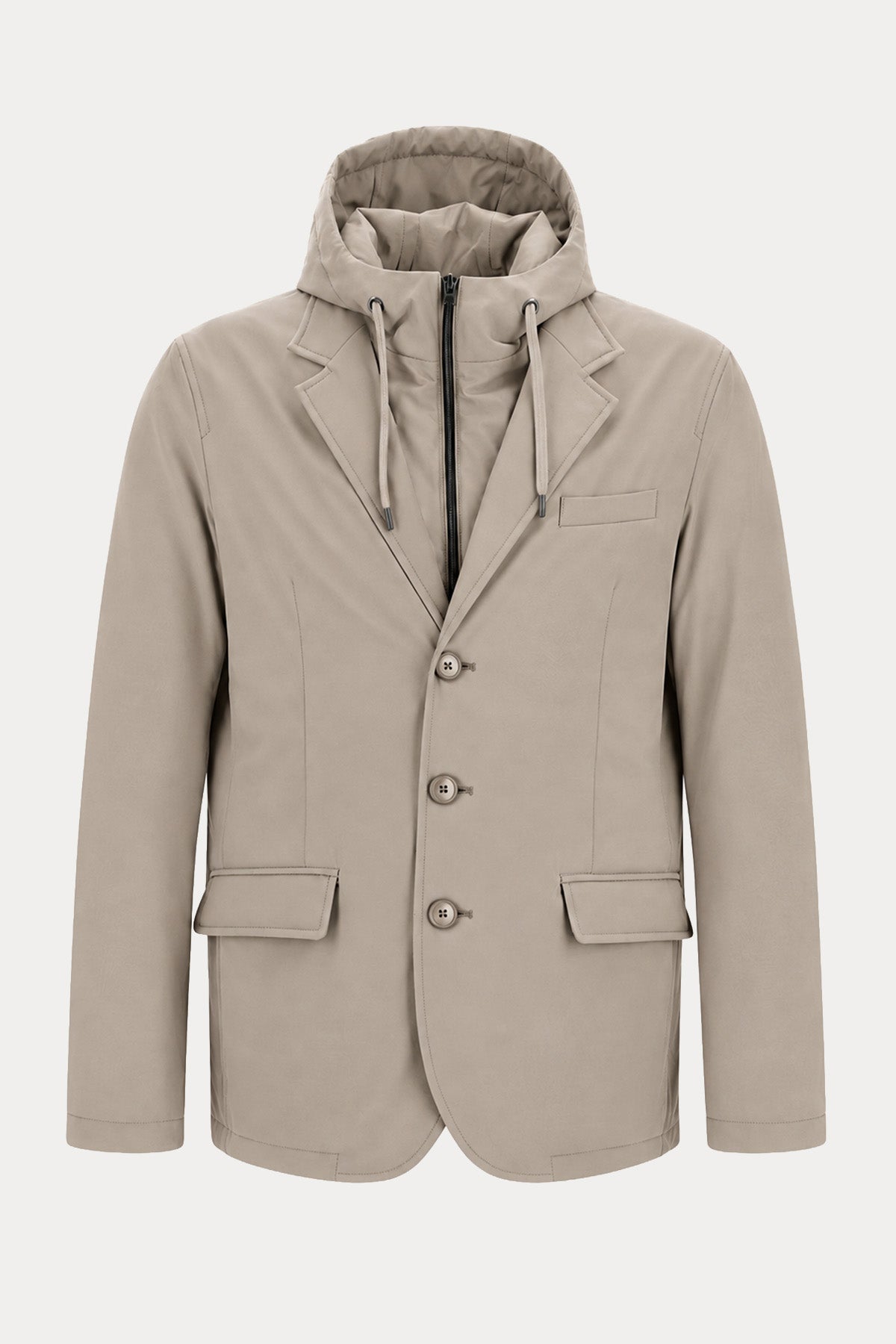 Herno Regular Fit Kapüşonlu Streç Puffer Blazer Mont Ceket