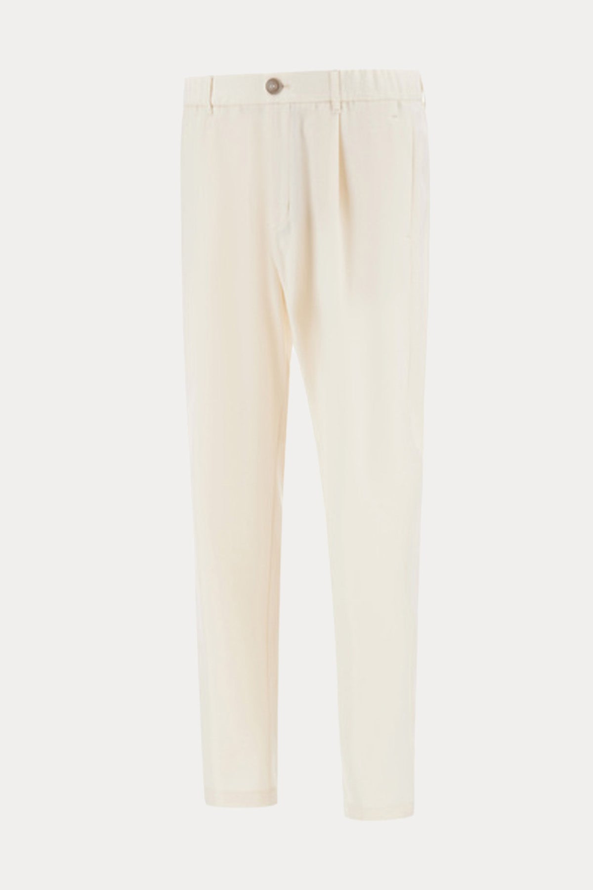 Herno Regular Fit Beli Lastikli Tek Pile Yün Pantolon