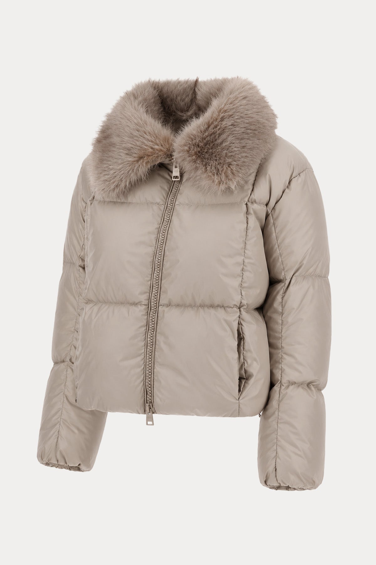Herno Regular Fit Yakası Kürklü Puffer Mont