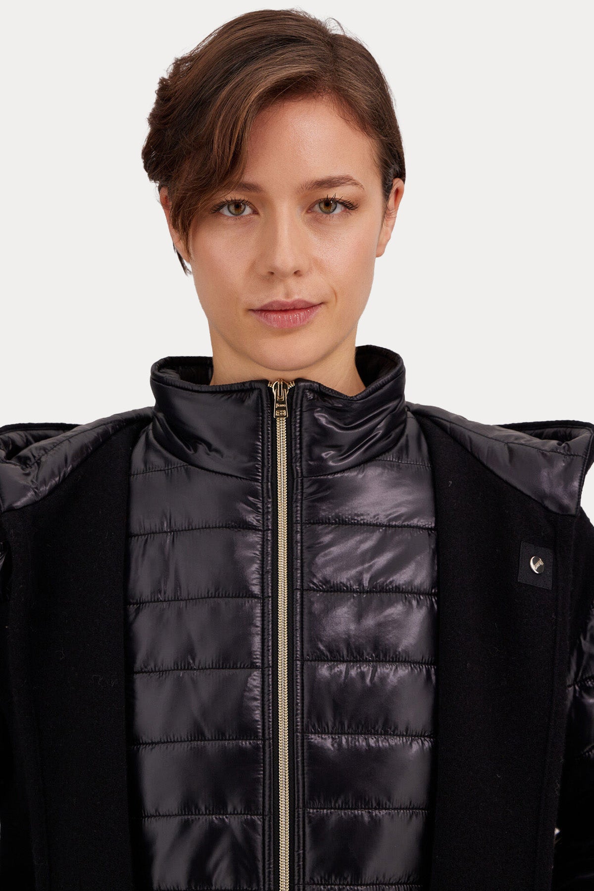 Herno Regular Fit Kapüşonlu Kaşmir Yün Puffer Kaban