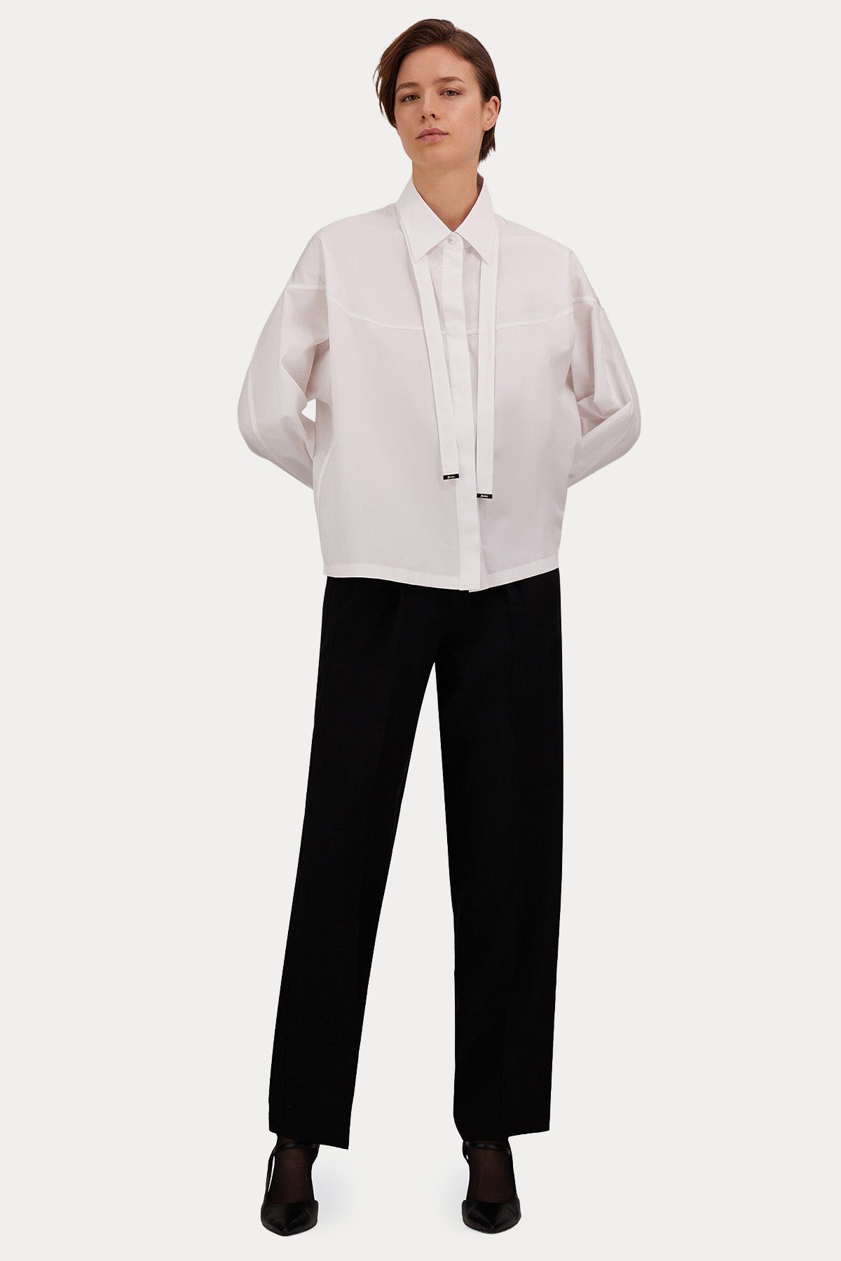 Herno Tek Pile Yandan Cepli Streç Twill Pantolon