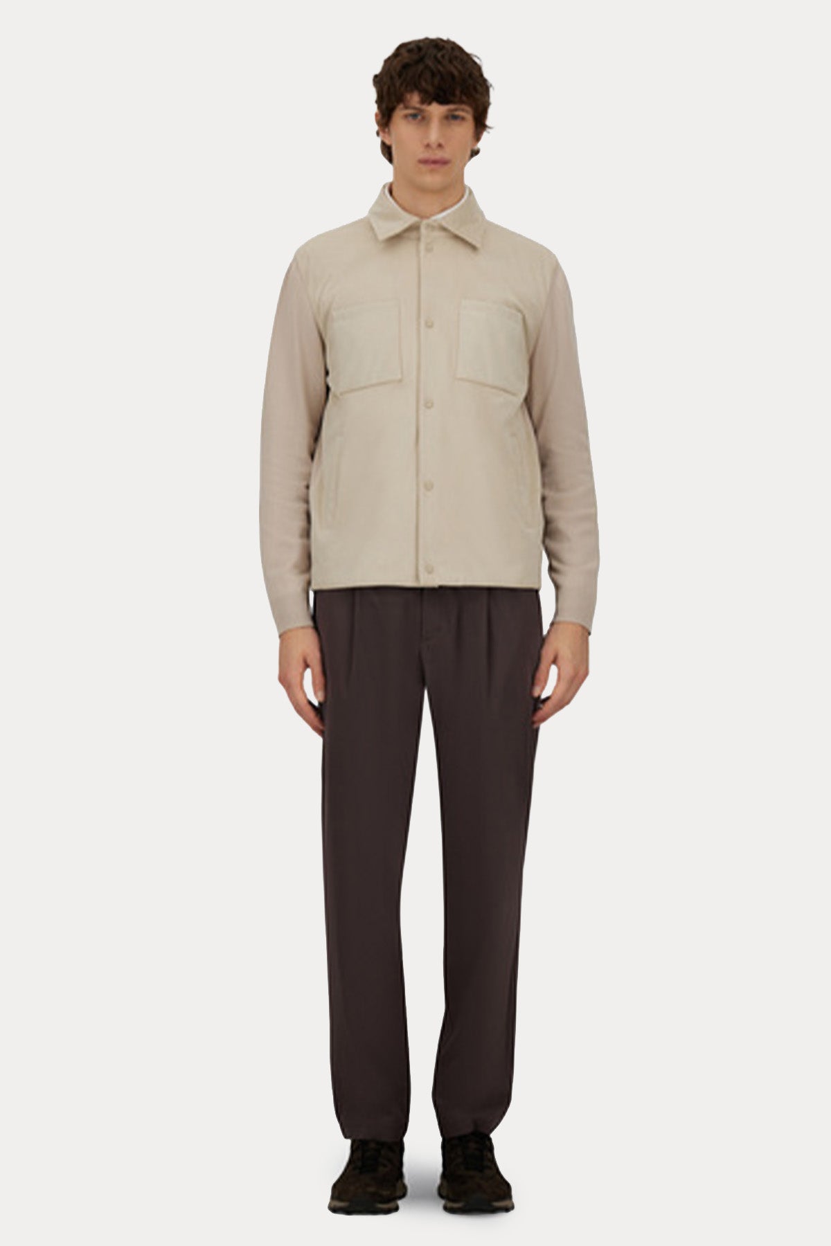 Herno Regular Fit Örgü Detaylı Ceket