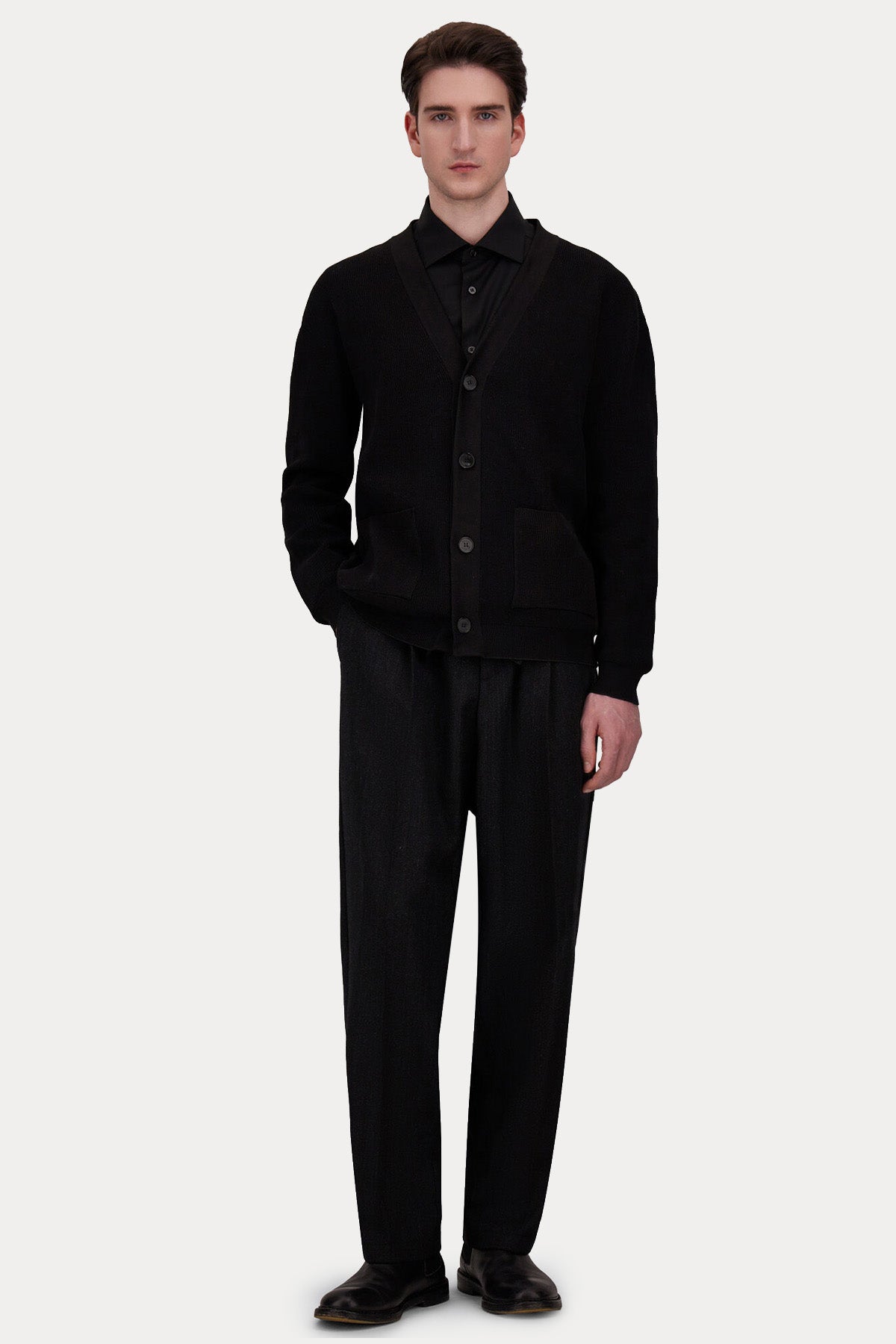 Herno Regular Fit Örgü Triko Ceket