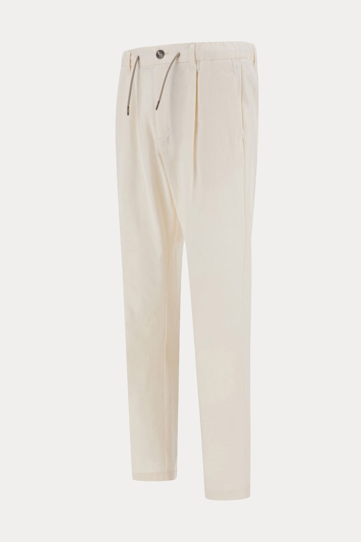 Herno Soft Fit Beli Lastikli Tek Pile Streç Kaşmir Pantolon