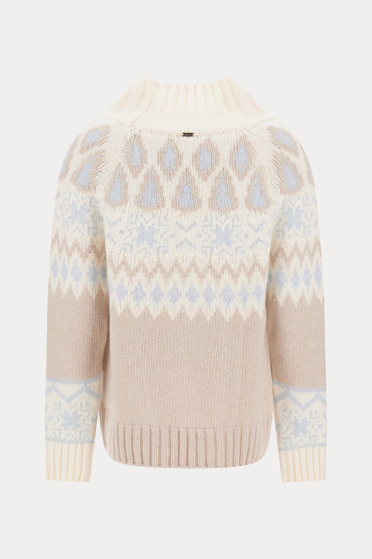 Herno Relaxed Fit Norveç Desenli Kaşmir Örgü Yün Triko