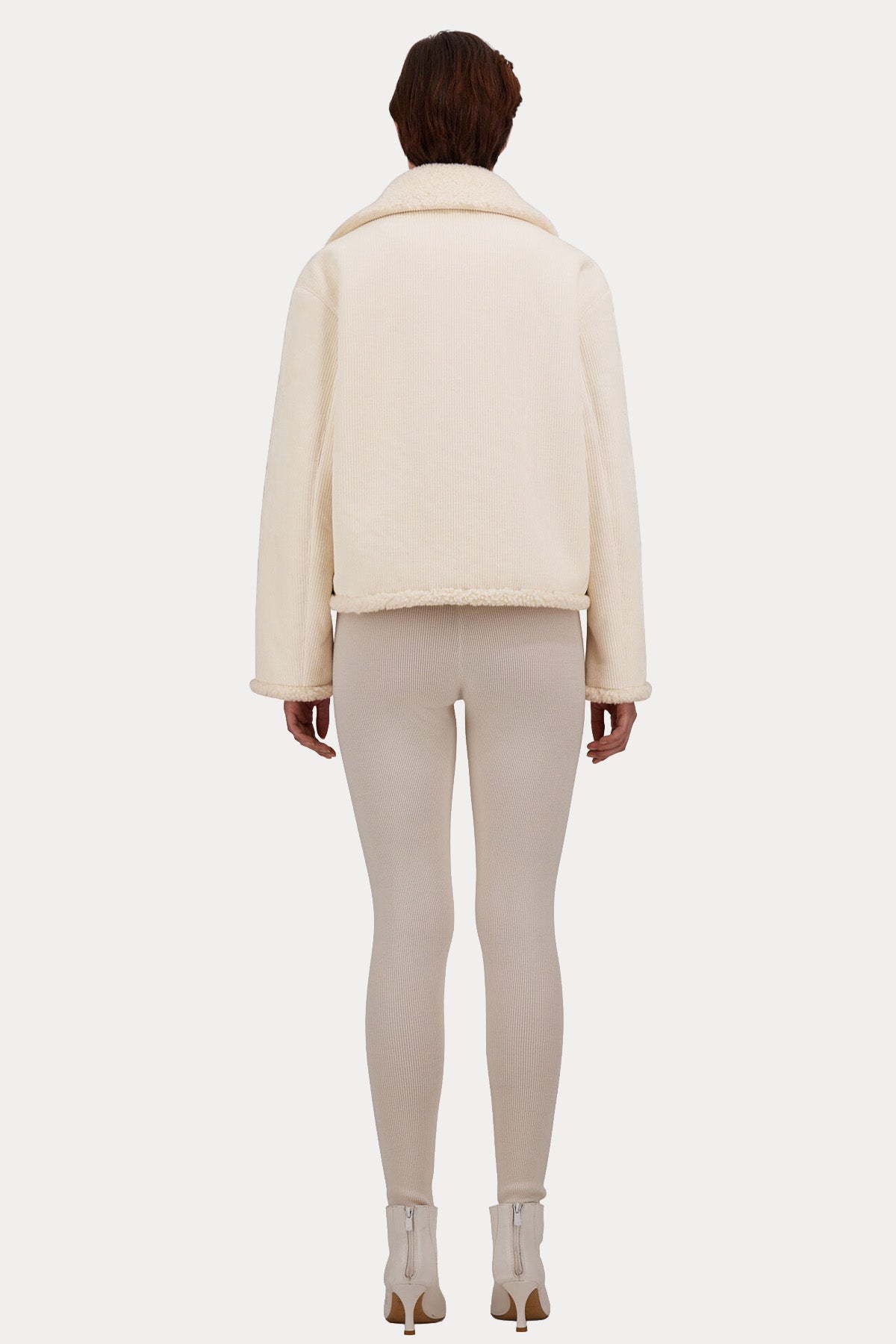 Herno Regular Fit Shearling Efektli Fitilli Kadife Ceket