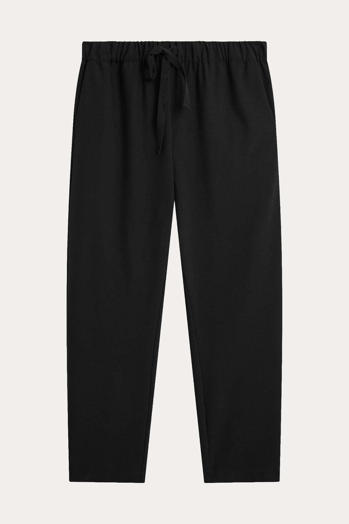 Semicouture Straight Fit Beli Lastikli Yandan Cepli Streç Yün Pantolon