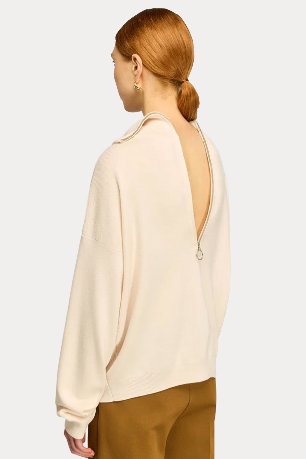 Semicouture Relaxed Fit Şal Yaka Örgü Yün Triko
