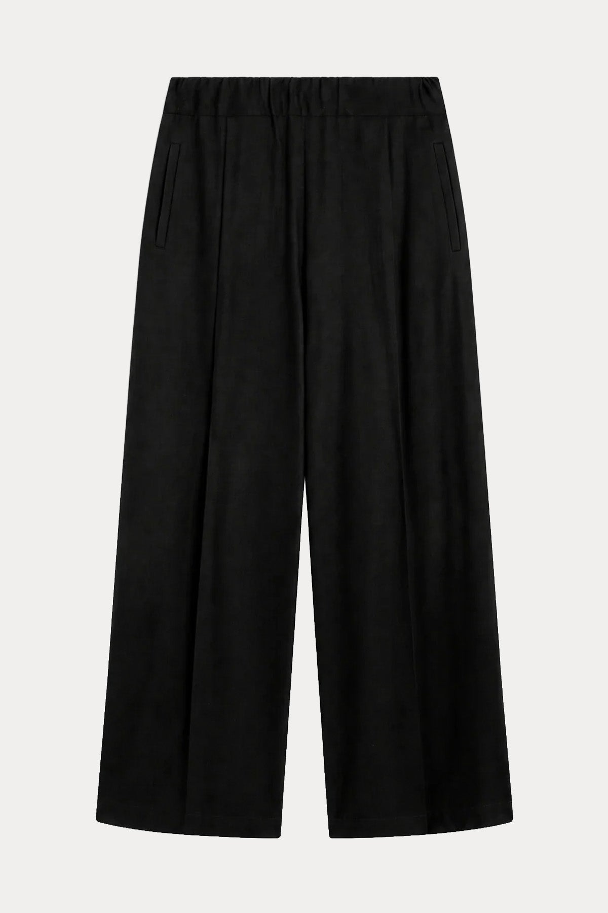 Semicouture Relaxed Fit Beli Lastikli Yün Pantolon