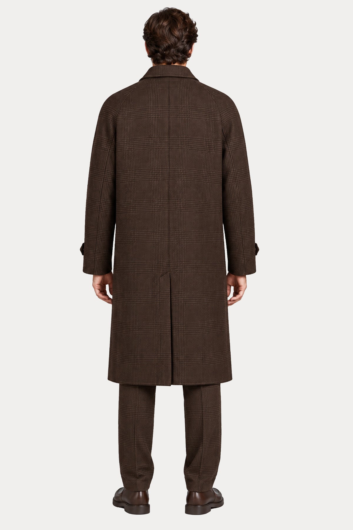 Circolo 1901 Relaxed Fit Ekose Desenli Yün Kaban