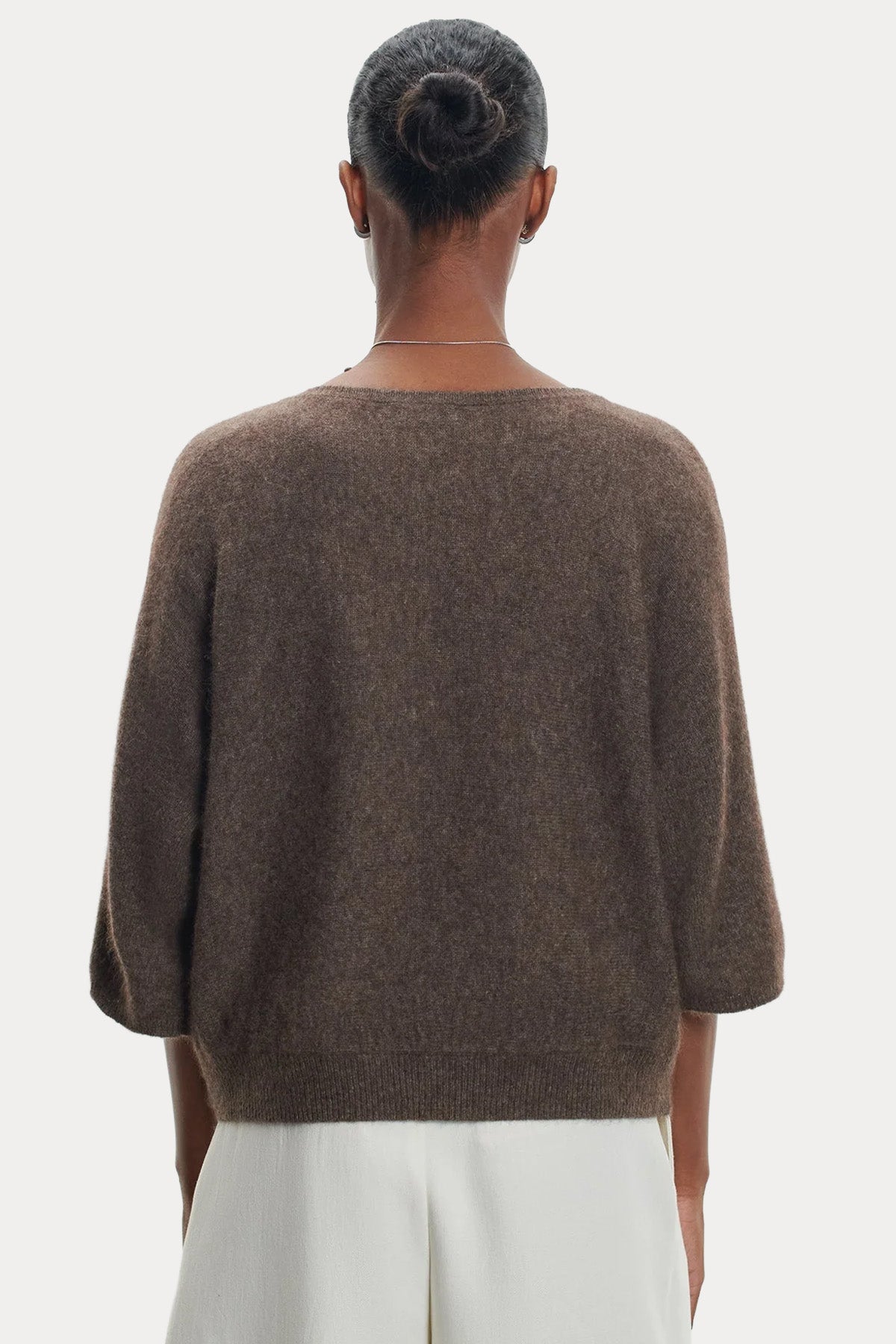 Majestic Relaxed Fit Yuvarlak Yaka Örgü Yün Triko