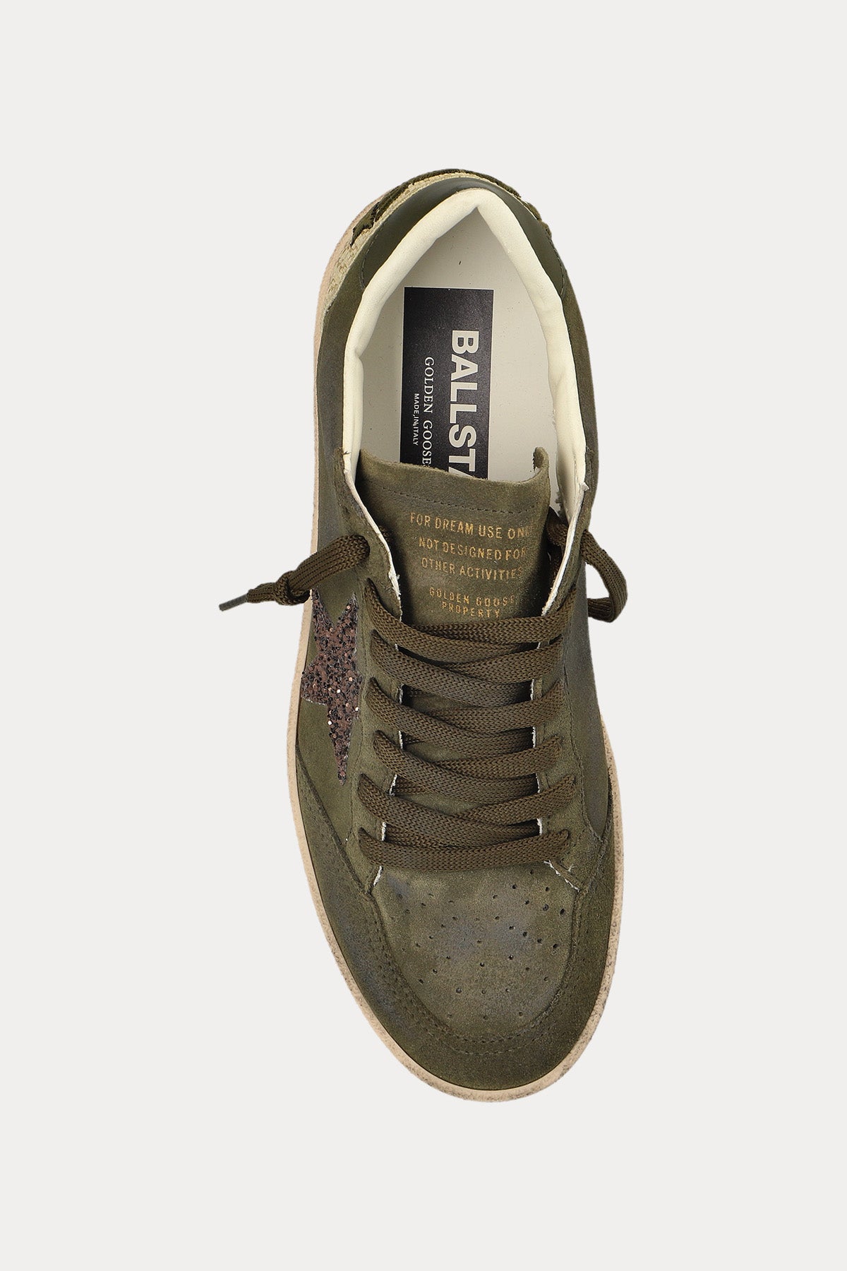 Golden Goose Ball-Star Payetli Süet Sneaker Ayakkabı