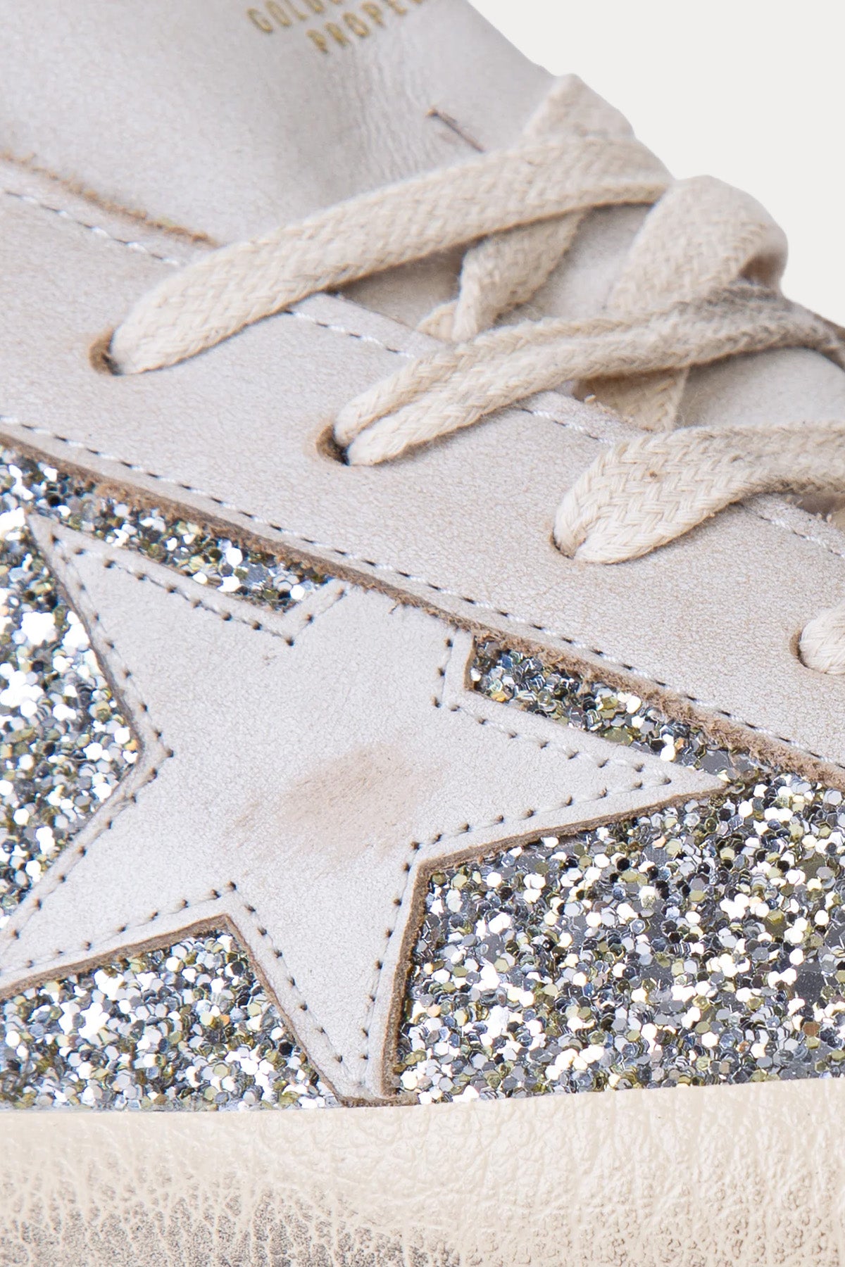 Golden Goose Super-Star Payetli Deri Sneaker Ayakkabı