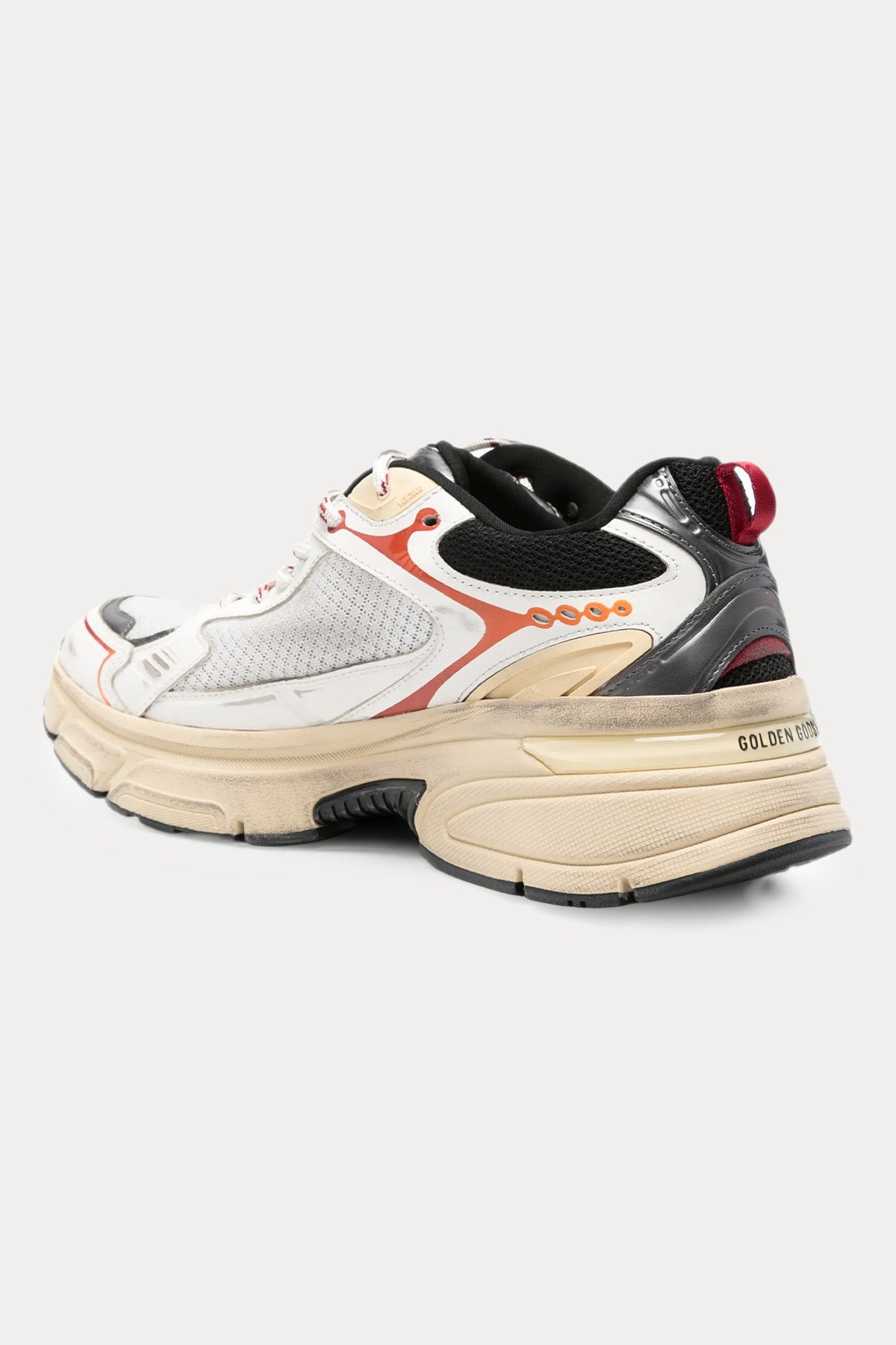 Golden Goose Light-Star Teknik Fileli Deri Sneaker Ayakkabı