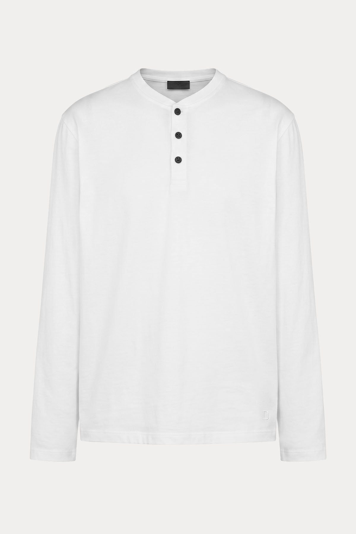 Dondup Regular Fit Düğmeli Yuvarlak Yaka T-shirt