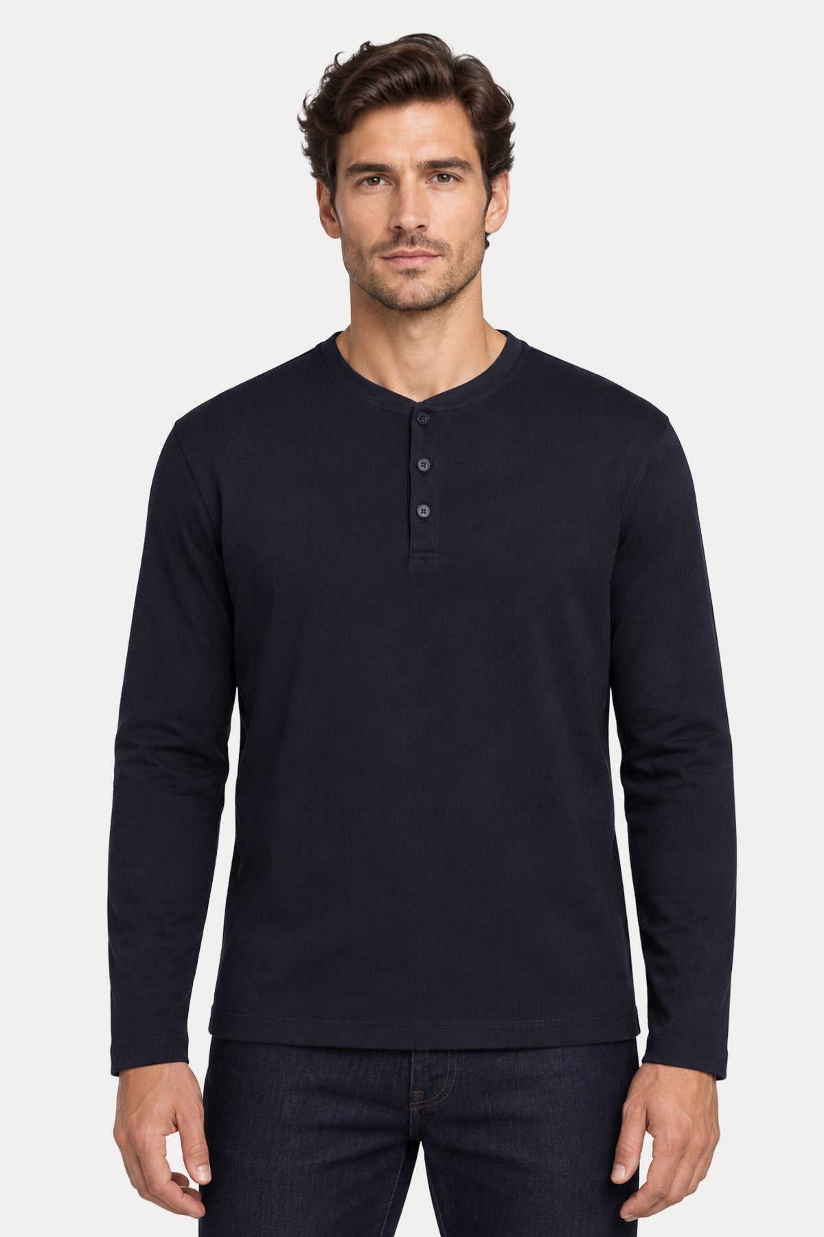 Dondup Regular Fit Düğmeli Yuvarlak Yaka T-shirt