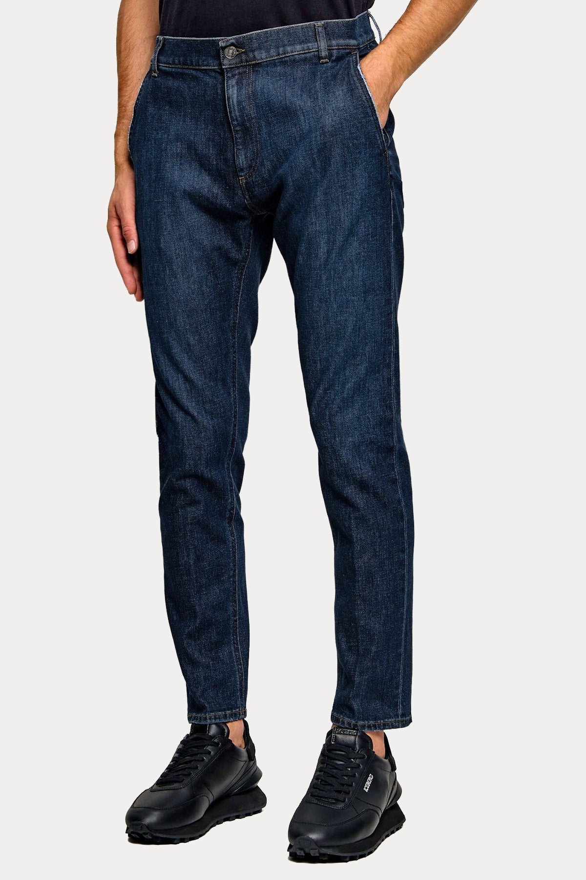 Dondup Jeff Carrot Fit Yandan Cepli Yıkamalı Jeans