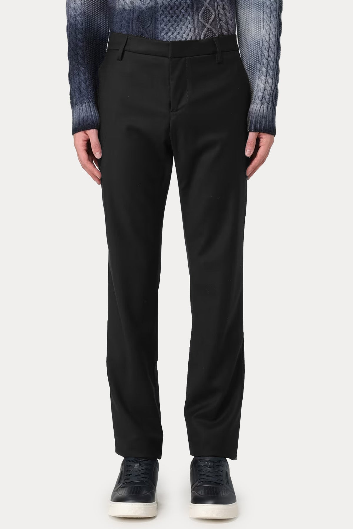 Dondup Slim Fit Yandan Cepli Yün Pantolon