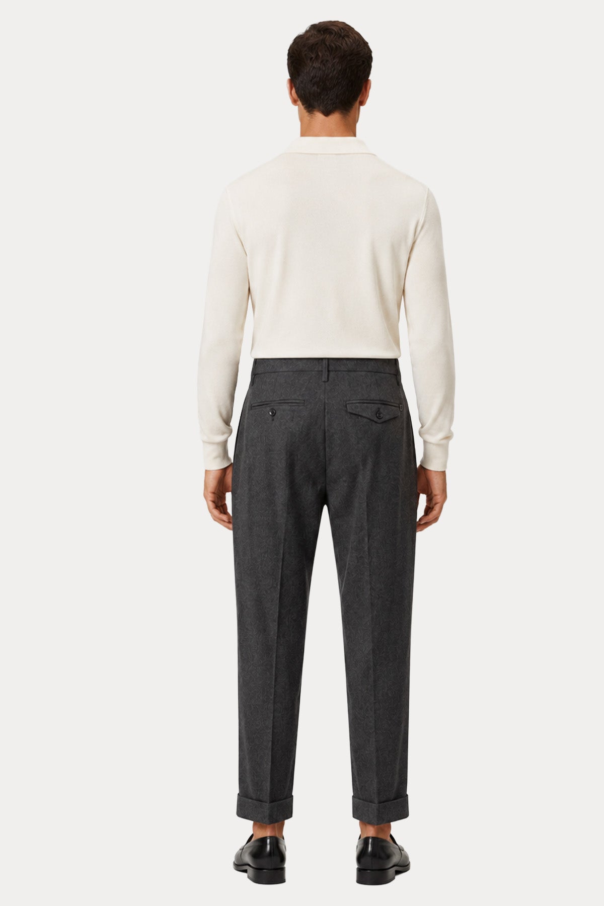 Dondup Slim Fit Duble Paça Kaşmir Yün Pantolon