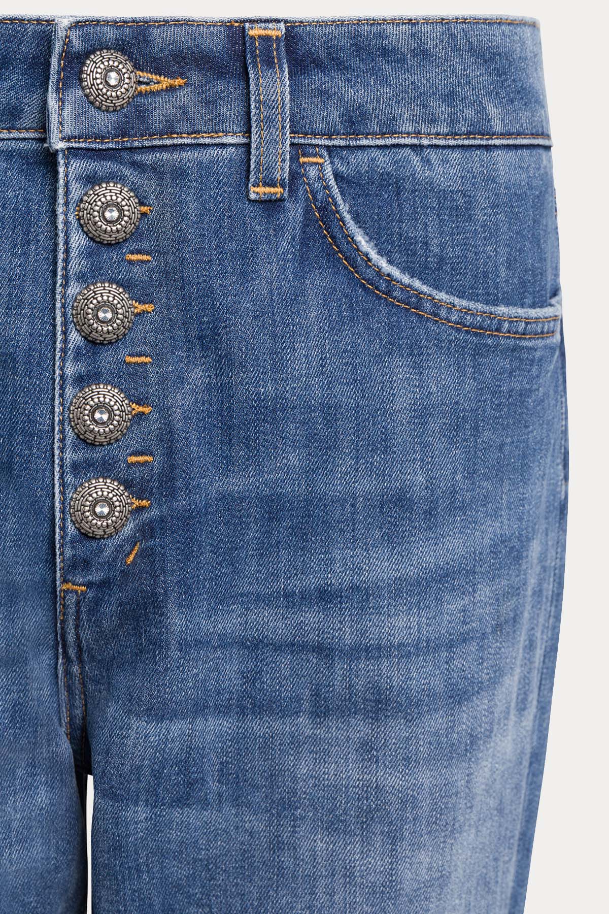 Dondup Loose Fit Yıkamalı Streç Jeans
