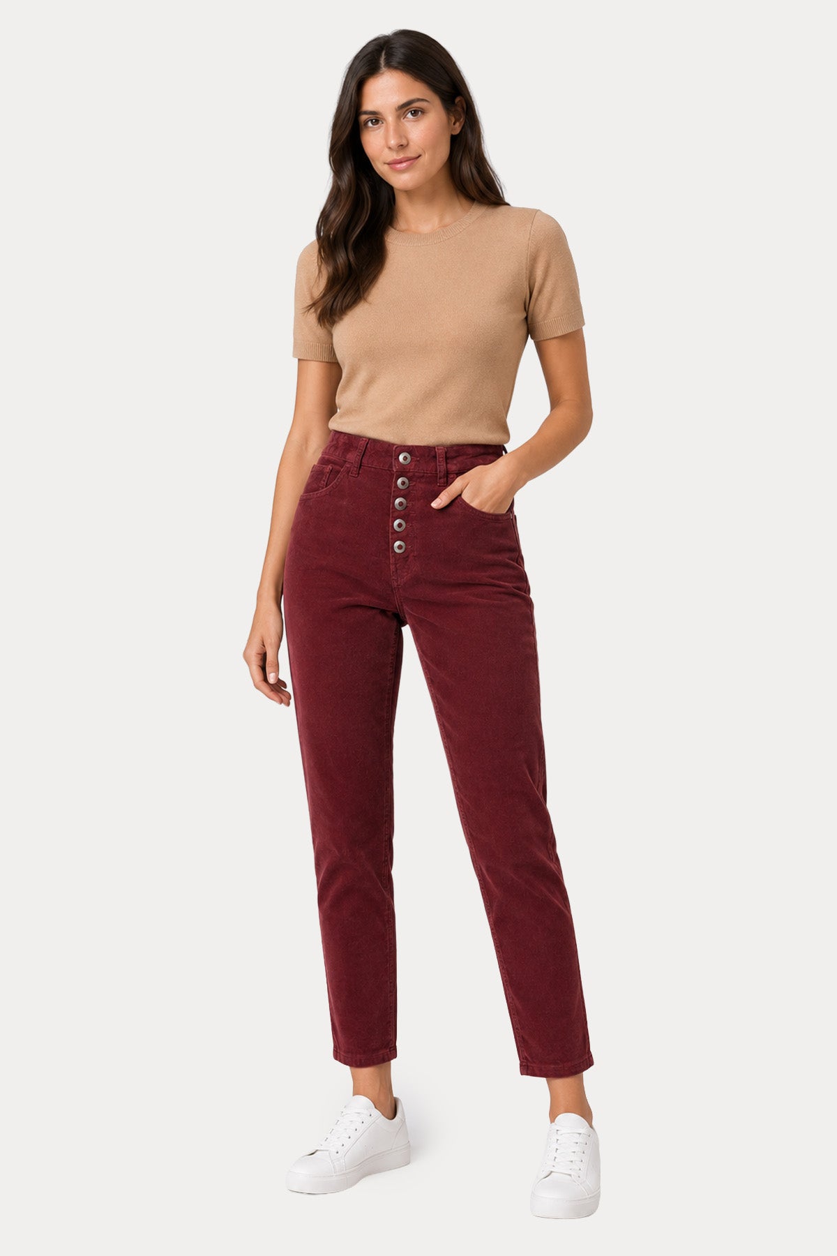 Dondup Koons Loose Fit Fitilli Kadife Pantolon