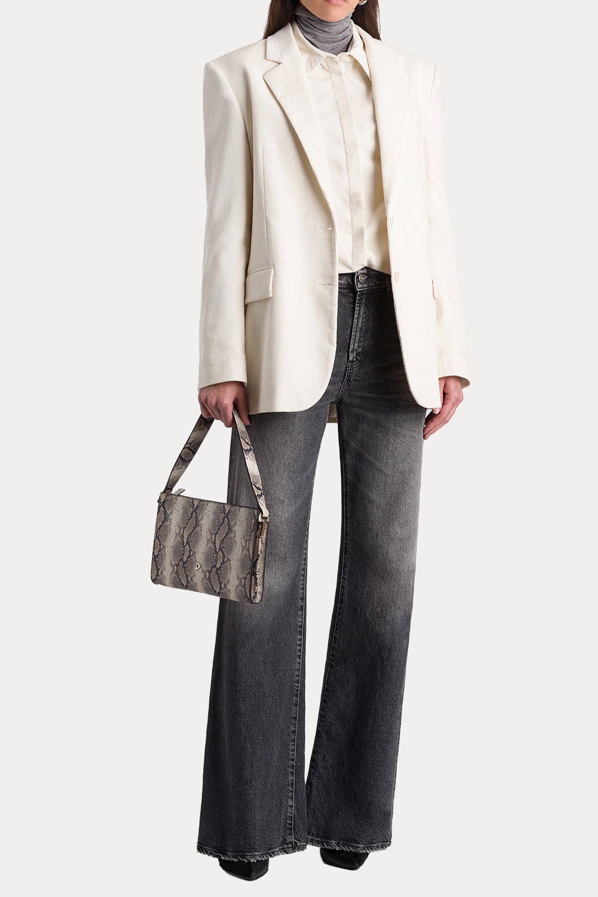 Dondup Amber Wide Leg Yüksek Bel Yıkamalı Jeans