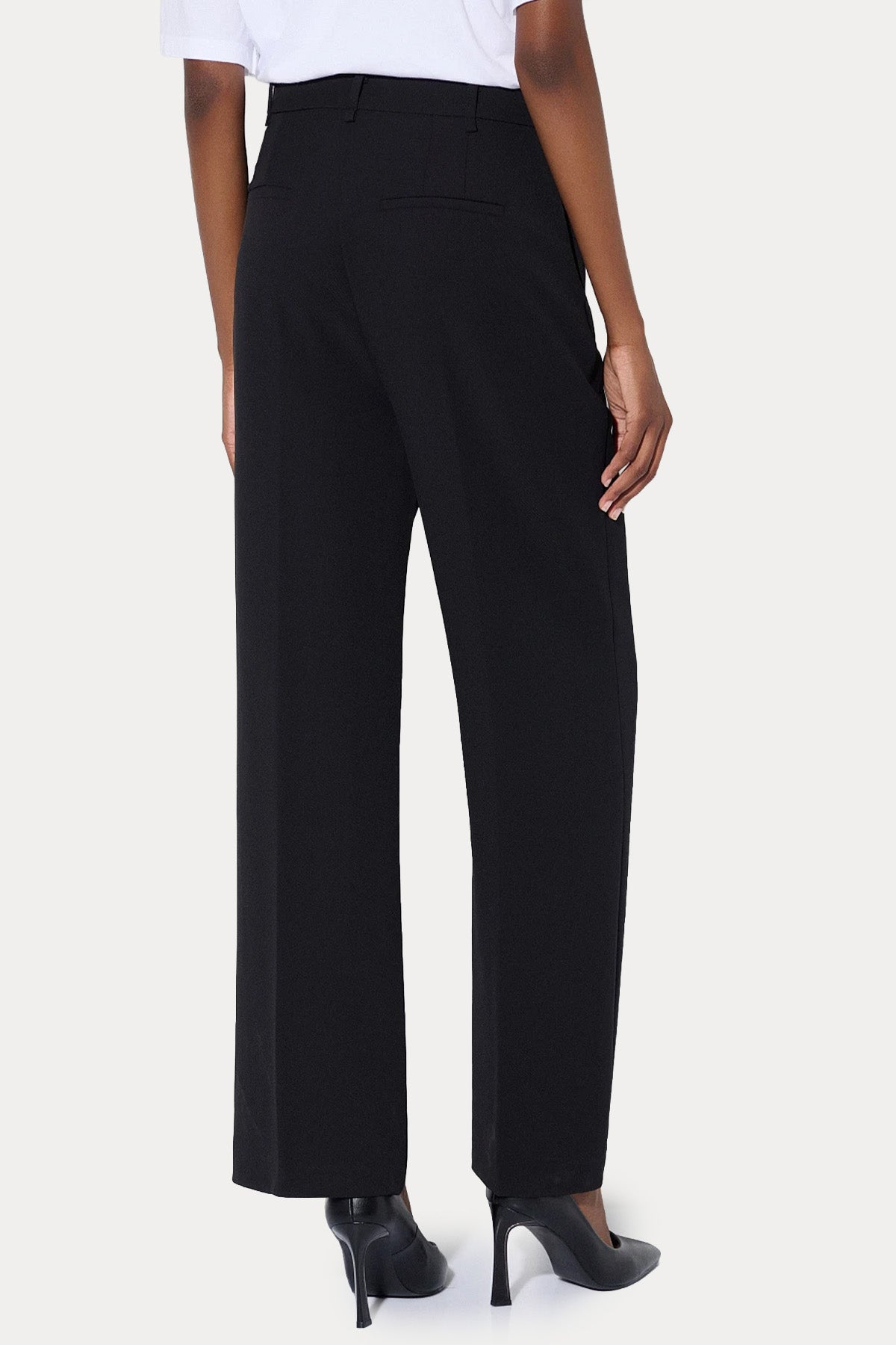 Bsb Wide Leg Yüksek Bel Yandan Cepli Pantolon