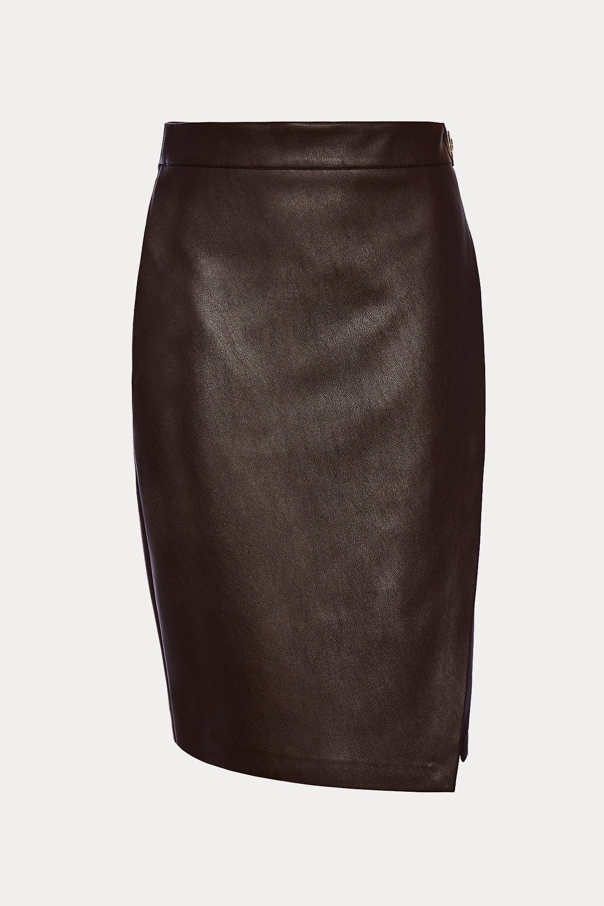 Bsb Regular Fit Midi Deri Etek