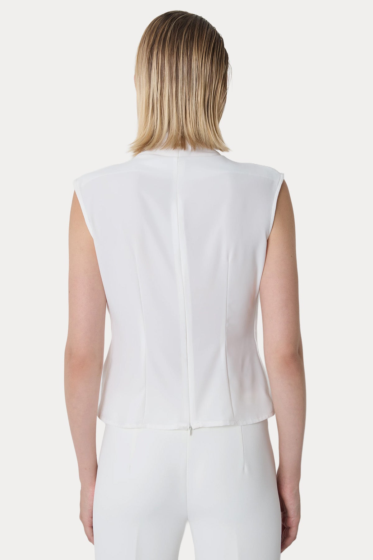Bsb Slim Fit Kruvaze Streç Bluz