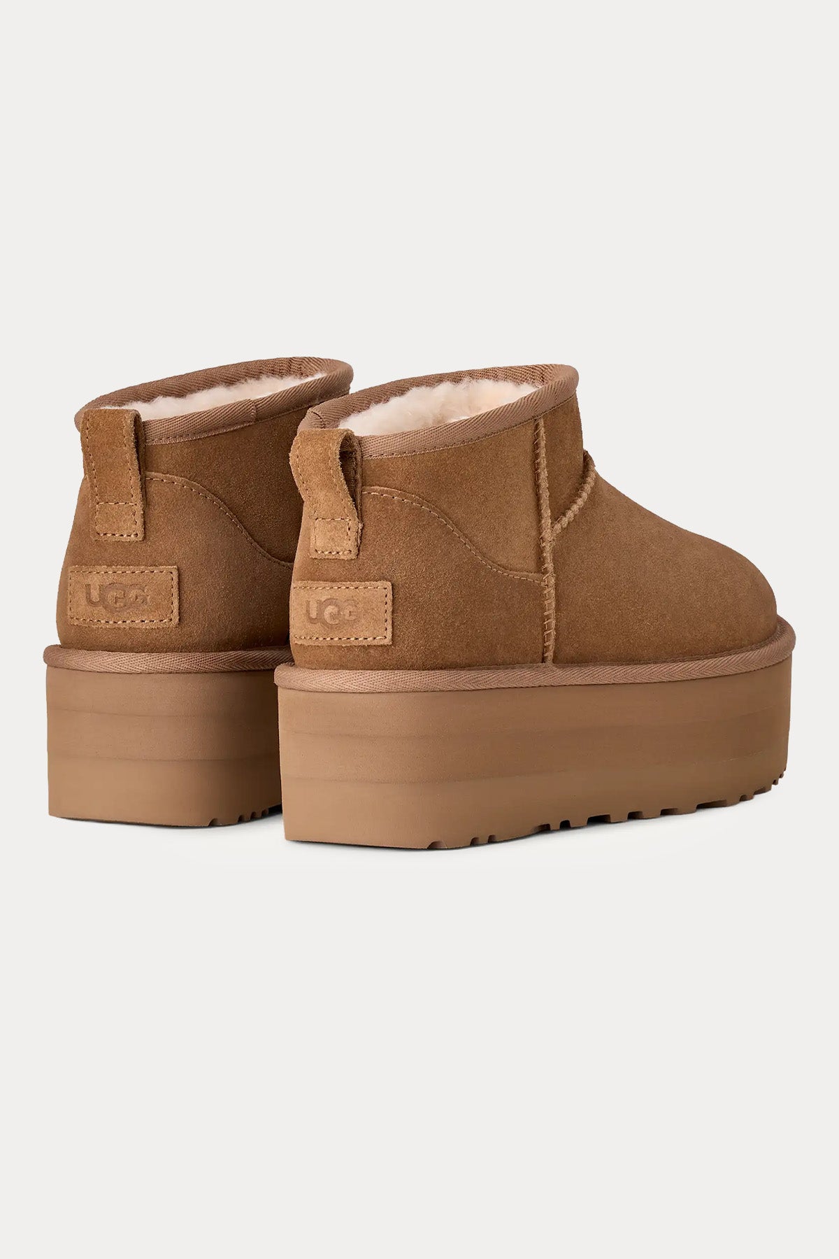 Ugg Chestnut Classic Ultra Mini Platform Bot