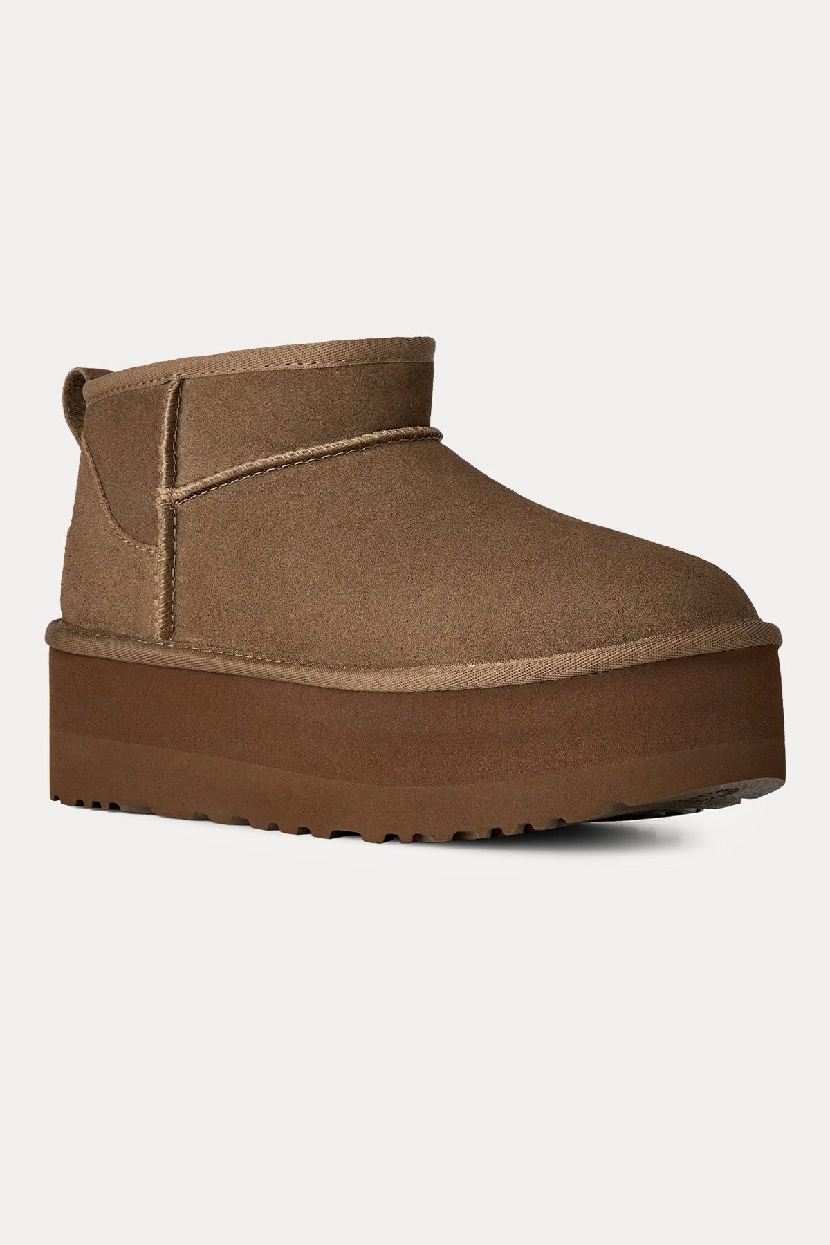 Ugg Light Bronze Classic Ultra Mini Platform Bot