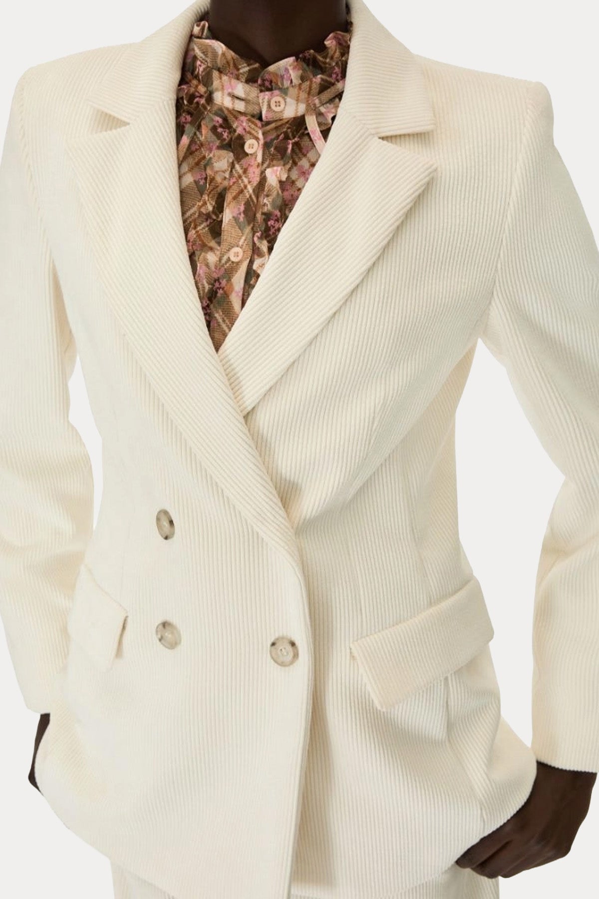 iBlues Regular Fit Kruvaze Fitilli Blazer Ceket