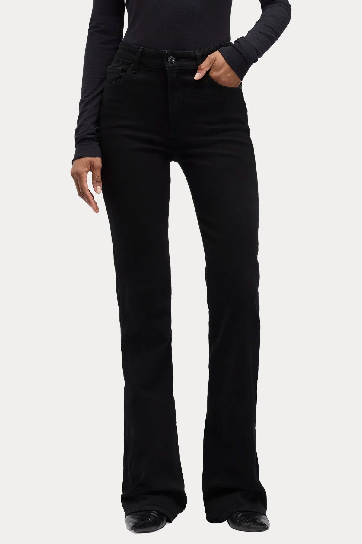 7 For All Mankind Leggy Bootcut Yüksek Belli Streç Jeans