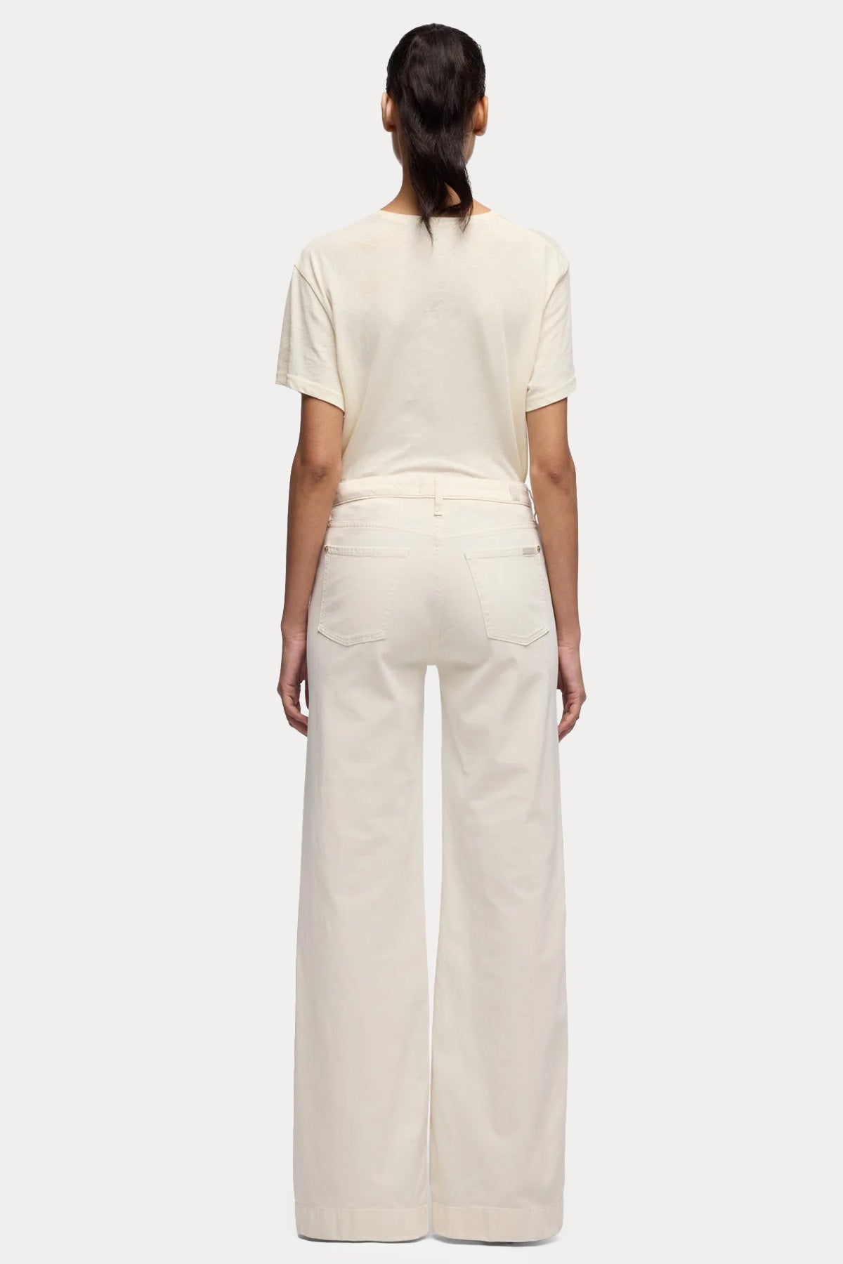 7 For All Mankind Yüksek Belli Streç Flare Pantolon