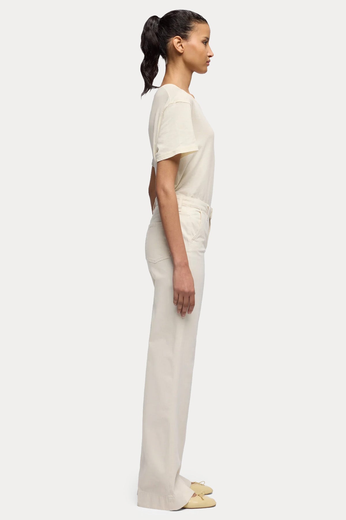 7 For All Mankind Yüksek Belli Streç Flare Pantolon