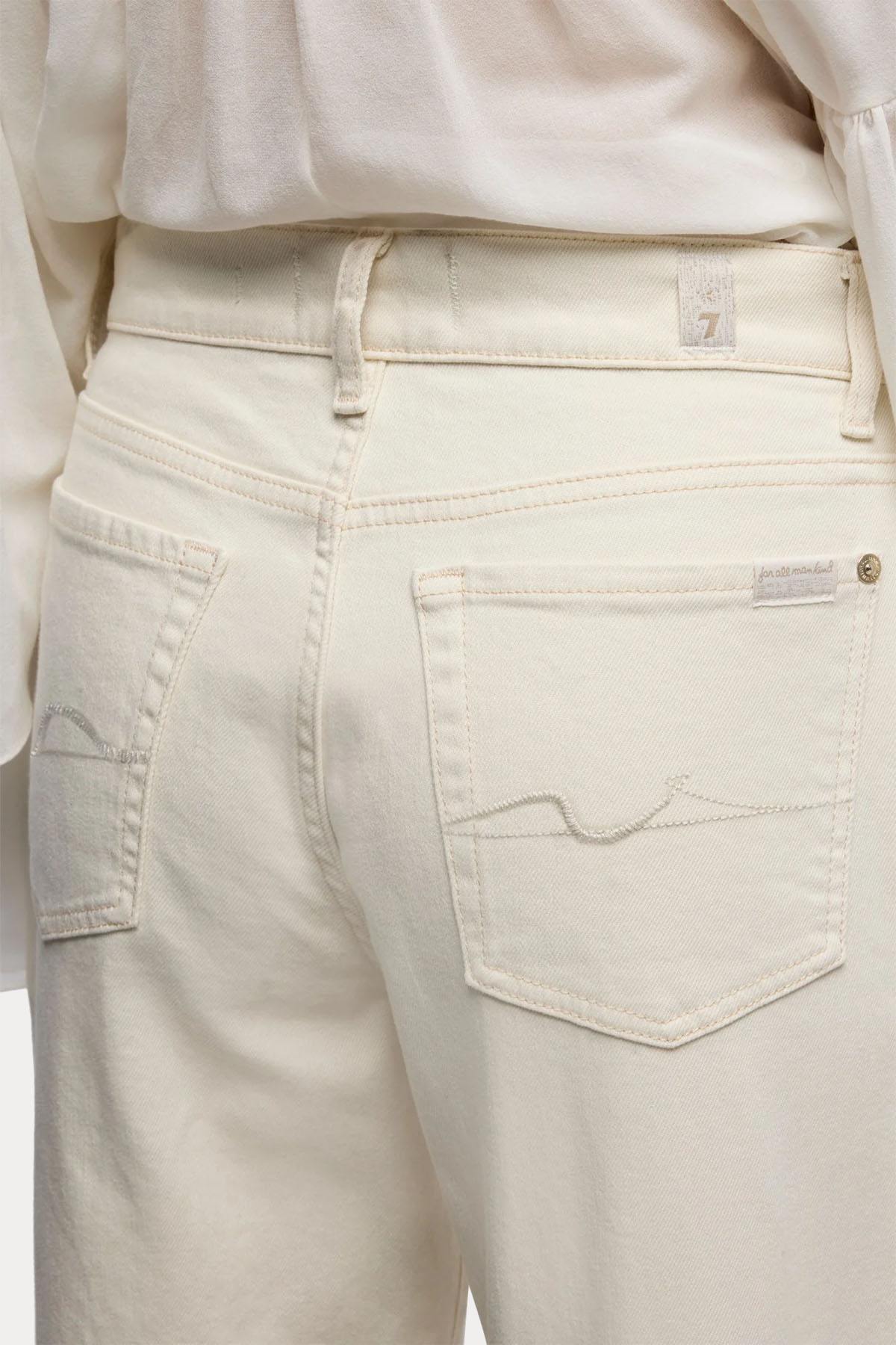 7 For All Mankind Straight Fit Çan Paça Streç Jeans