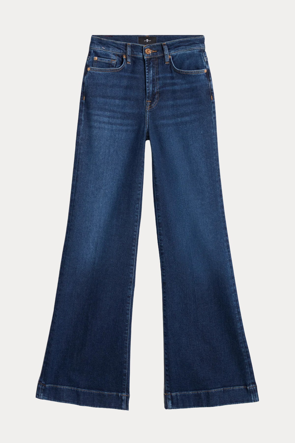 7 For All Mankind Wide Leg Yüksek Belli Yıkamalı Jeans
