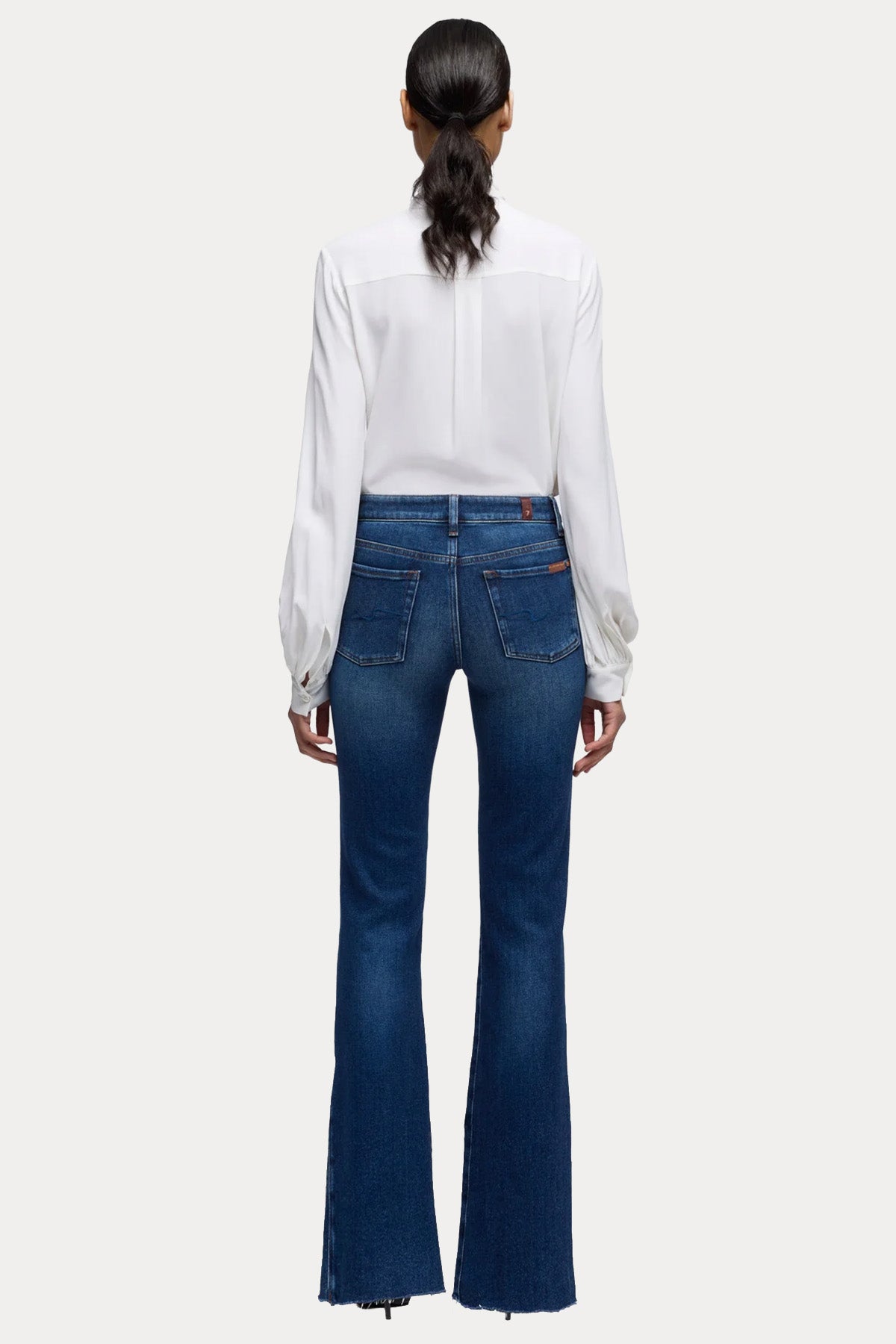7 For All Mankind Leggy Bootcut Yüksek Belli Streç Jeans