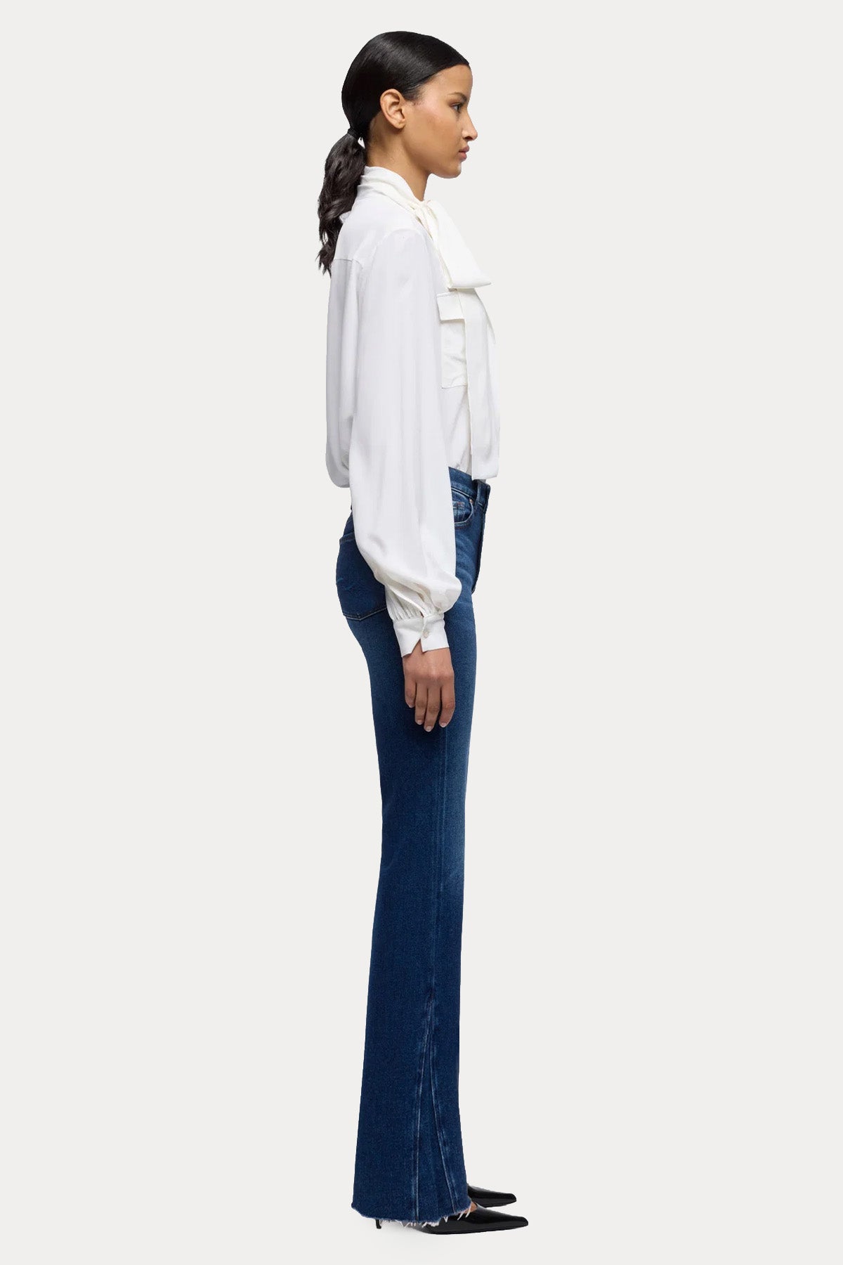 7 For All Mankind Leggy Bootcut Yüksek Belli Streç Jeans