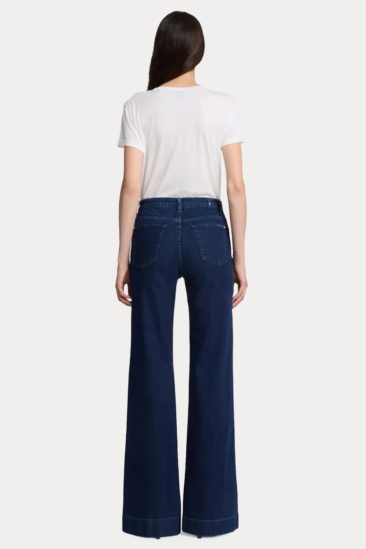 7 For All Mankind Dojo Yüksek Bel Yıkamalı Jeans