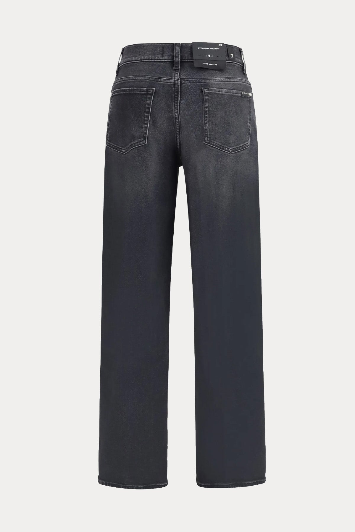 7 For All Mankind Straight Fit Yüksek Belli Streç Yıkamalı Jeans