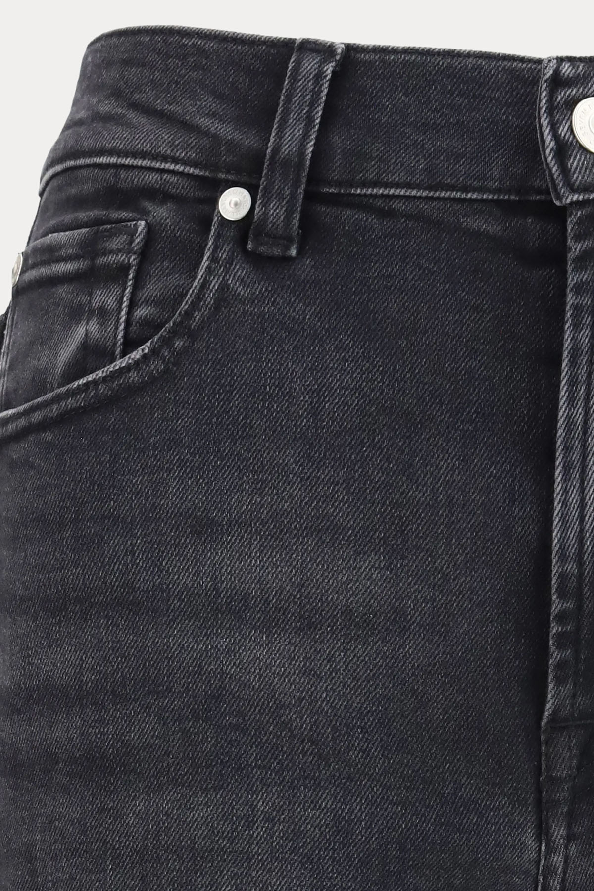 7 For All Mankind Straight Fit Yüksek Belli Streç Yıkamalı Jeans