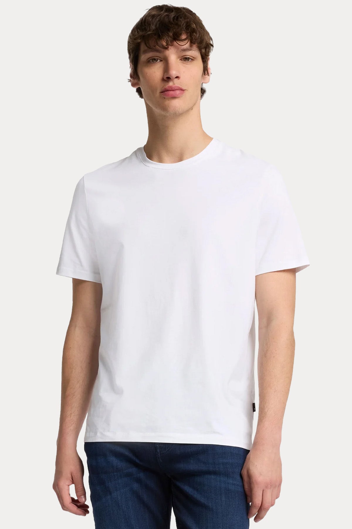 7 For All Mankind Yuvarlak Yaka Luxe Performance Streç T-shirt