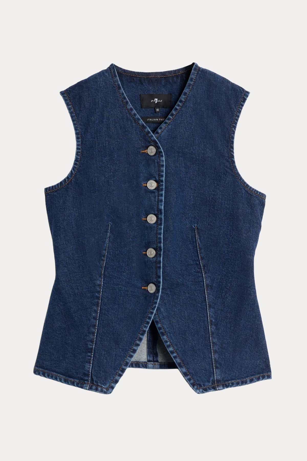 7 For All Mankind Regular Fit Denim Yelek