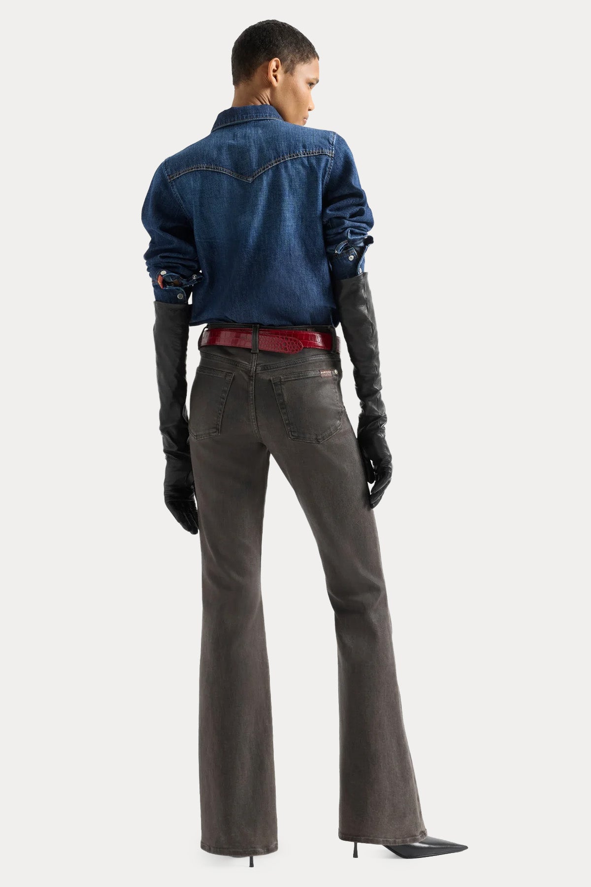 7 For All Mankind Regular Fit Denim Gömlek